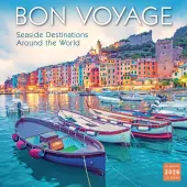 Bon Voyage Seaside Around World 2026 Wall Calendar