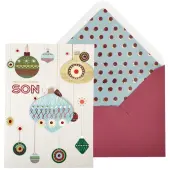 Graphic Ornaments Christmas Card