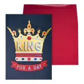 Regal Crown Father's Day Card