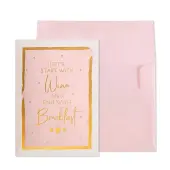 Cherished Moments Wine-Themed Friendship Card
