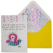 Plenty of Wine Birthday Card by Leslie Murray