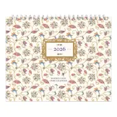 Patterned 2026 Desk Calendar