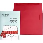 Two Cute Bears Christmas Card