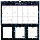 Moonlight Magic MemoMate 2026 Spiral Calendar
