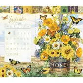 Garden Botanicals Postcard 2026 Desk Calendar