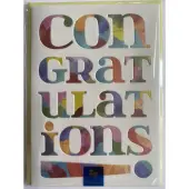 Congrats Lettering Congratulations Card