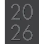 Charcoal Booklet 2026 Monthly Planner