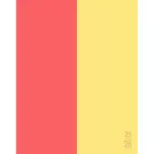 Coral and Lemon Academic 2026 Monthly Planner