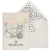 More Bubbles Please Birthday Card