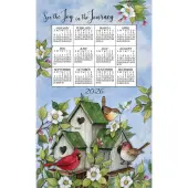Birdhouses 2026 Calendar Towel