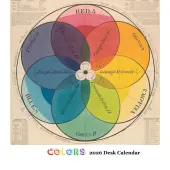 Colors 2026 Easel Desk Calendar