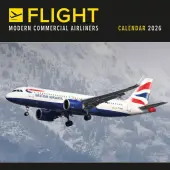 Flight Modern Commercial Airliners 2026 Wall Calendar