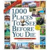 1000 Places To See 2025 Wall Calendar