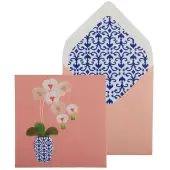 Orchid in Vase Enclosure Card