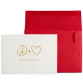 Peace And Love Christmas Card