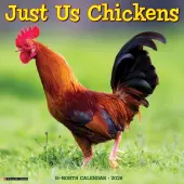Just Us Chickens 2026 Wall Calendar