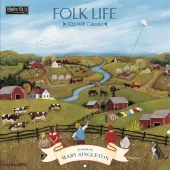 Folk Life 2026 Wall Calendar by Mary Singleton