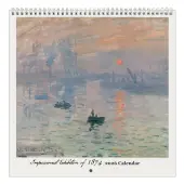 Impressionist of 1874 2026 Wall Calendar