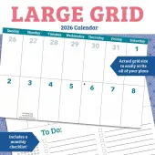 Large Grid 2026 Wall Calendar