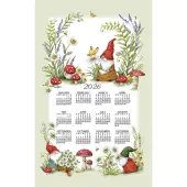 Garden Gnomes 2026 Calendar Towel