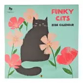 Funky Cats 2026 Wall Calendar