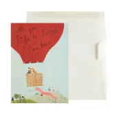Heart Shaped Hot Air Balloon Anniversary Card