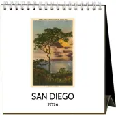 San Diego Nostalgic 2026 Easel Desk Calendar