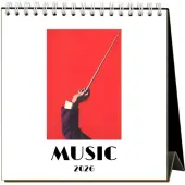 Music 2026 Easel Desk Calendar