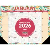 Spring Floral 22x17 2026 Large Desk Pad