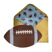Die Cut Football Birthday Card