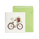 Bicycle Quilling Blank Card