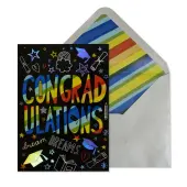 Celebrate Lettering Graduation Card
