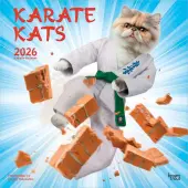 Karate Cats 2026 Wall Calendar