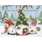 Holiday Gnomes Luxe Christmas Cards