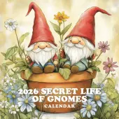 Secret Life of Gnomes 2026 Wall Calendar