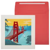 Golden Gate Bridge Quilling Blank Card