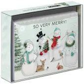 Jolly Snowmen Luxe Christmas Cards