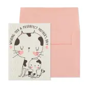 Mom and Cat Kid Mother's Day Card