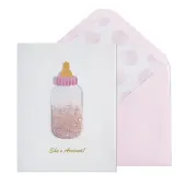 Cherished Moments Newborn Girl Celebration Card