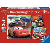 Cars Racing 3x49Piece Puzzle