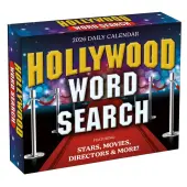 Hollywood Word Search 2026 Desk Calendar