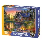 Sun Kissed Cabin 500 Piece Puzzle