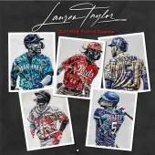 MLB Lauren Taylor 2025 Wall Calendar