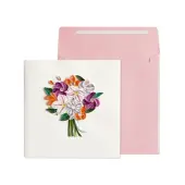 Bouquet Quilling Birthday Card
