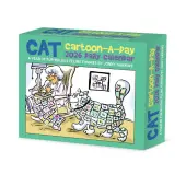 Cat Cartoon A Day 2026 Desk Calendar
