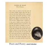Poets and Poetry 2026 Wall Calendar