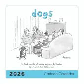 Dogs Cartoon 2026 Wall Calendar