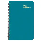 Turquoise Shimmer Large Time Weekly 2026 Planner
