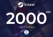 Steam Wallet Gift Card 2000 ARS Key - ARGENTINA