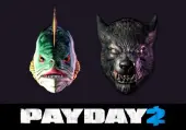 PAYDAY 2 - Lycanwulf and The One Below Masks (DLC) (PC) Steam Key - GLOBAL